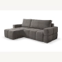 Fumo Komfortowa sofa narożna pikowana Tkanina Onega 22